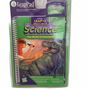 Leap Frog LeapPad Interactive Book Cartridge Science The World of Dinosaurs 7-10